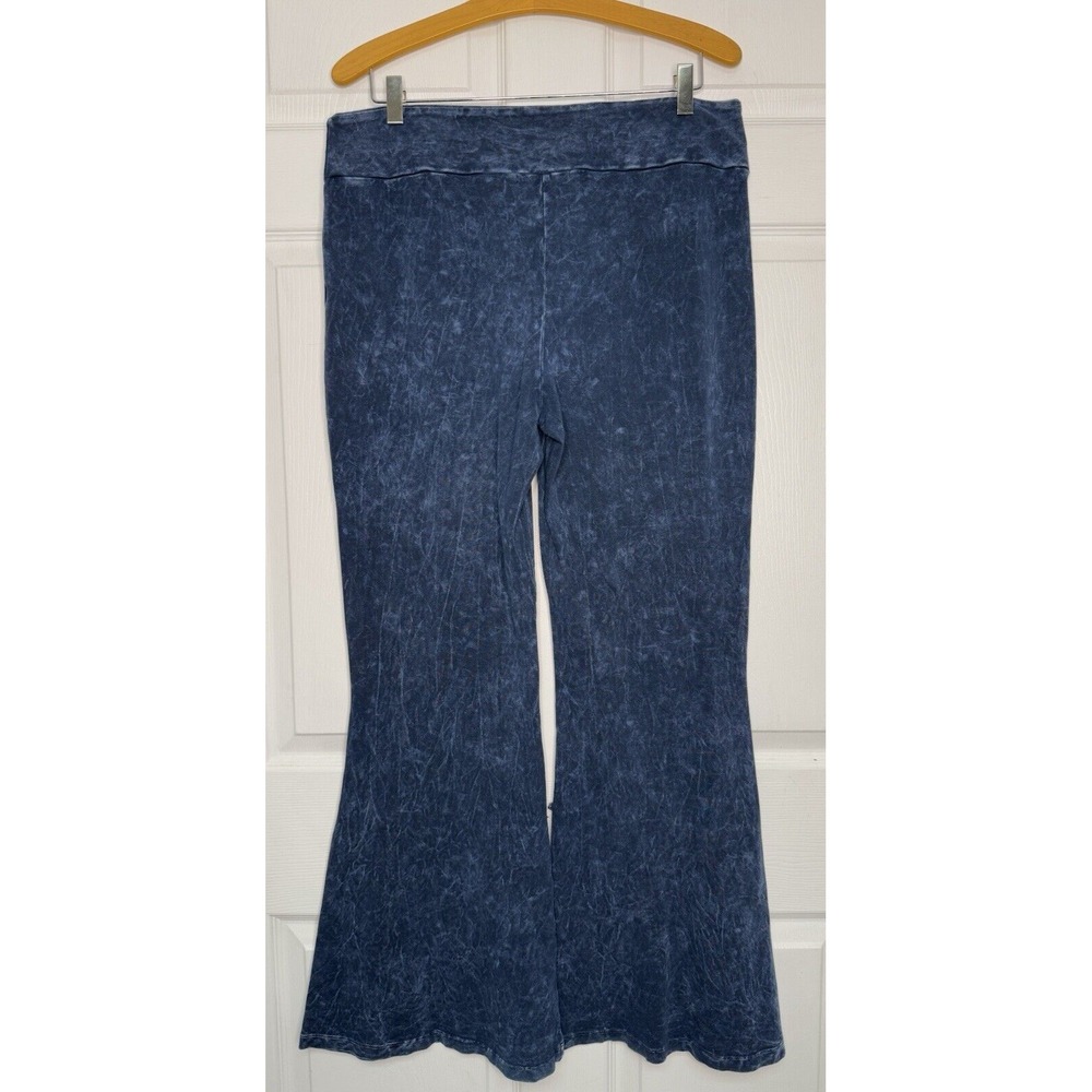 Rustic Rack Women 2x Washed Bell Bottom Flare w/fringe Light denim Festival BOHO - Picture 6 of 12